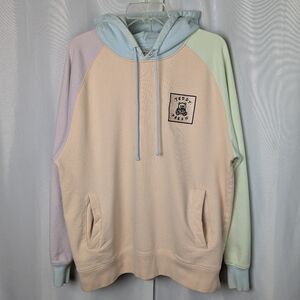 Teddy Fresh Pastel Colorblock Hoodie Women's Size XL